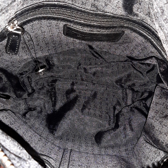 Rare NWOT L.A.M.B. Brunswick Curve Genuine Black Leather Bag by Gwen Stefani - Picture 9 of 13